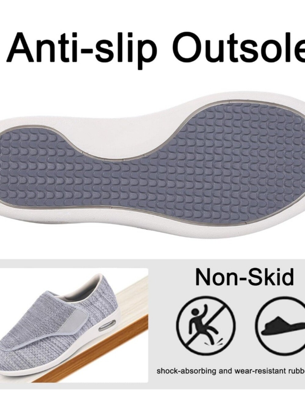 Adjustable Medical Shoes For Diabetes/Elderly/Edema - Picture 4 of 5